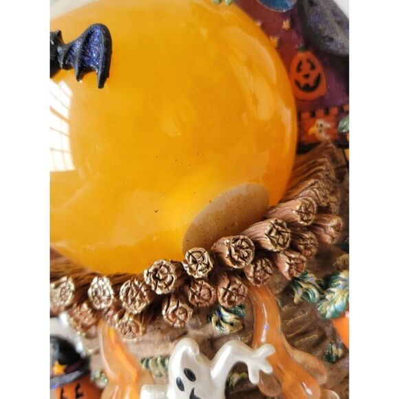 Halloween witch light up snow globe cauldron potion pumpkin ghost Crow - Picture 6 of 13